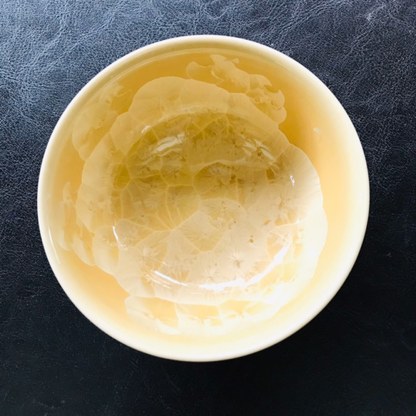 清水焼 花結晶 ふくりん茶碗(小) 金花 3枚目の画像