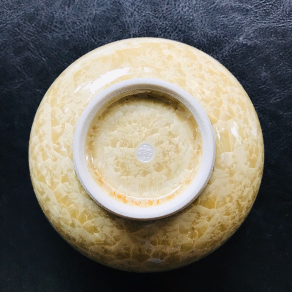 清水焼 花結晶 ふくりん茶碗(大) 金花 4枚目の画像