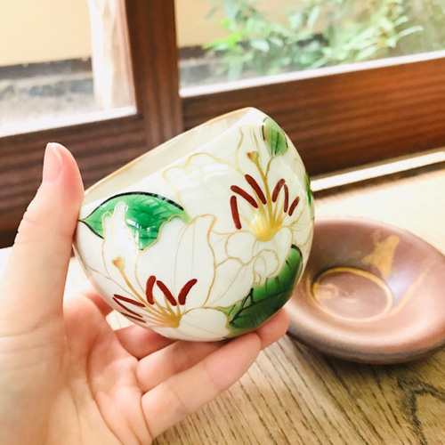 京焼　陶あん　茶碗　湯呑み2個セット 京焼 清水焼 陶葊 陶あん とうあん作 お皿 湯呑み茶碗 お椀