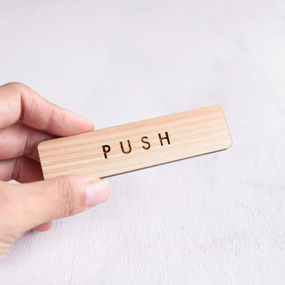 【Creema限定】【文字変更可】2個セット 木製 サインプレート トイレ マーク 【 受注生産 】 3枚目の画像