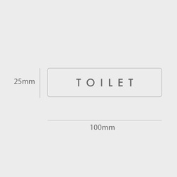 【Creema限定】【文字変更可】2個セット 木製 サインプレート トイレ マーク 【 受注生産 】 7枚目の画像