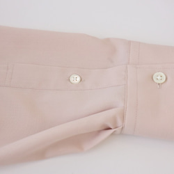 SS～５L選べる８サイズ　シャツブラウス　衿ローズ刺繍　PinkVer. 8枚目の画像