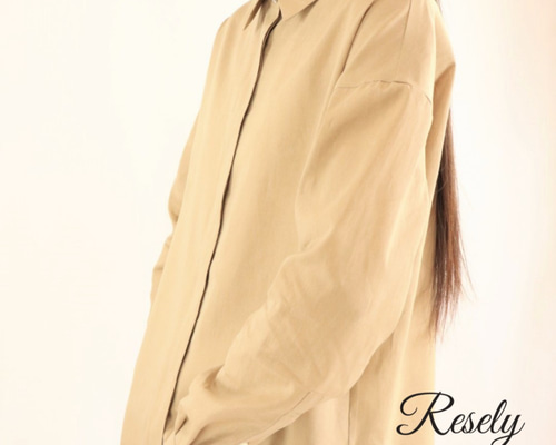 theory 20AW ウォッシャブル　比翼シャツ　シャツブラウス　ベージュ theory 20AW ウォッシャブル 比翼シャツ シャツブラウス
