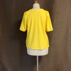 簡単に乾くドライTシャツ 水玉イエロー 3枚目の画像