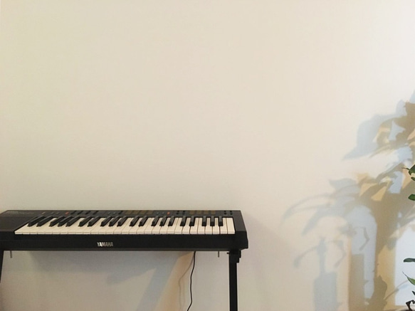 【サイズオーダー】北欧ナチュラル風のシルクピアノカバー（生成り色 / つむぎ） 2枚目の画像