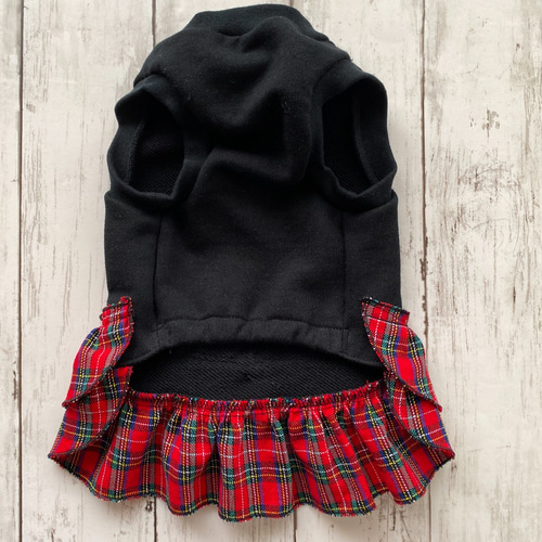 No.4 ハンドメイド犬服 タータンチェックキャミワンピ 【公式通販】
