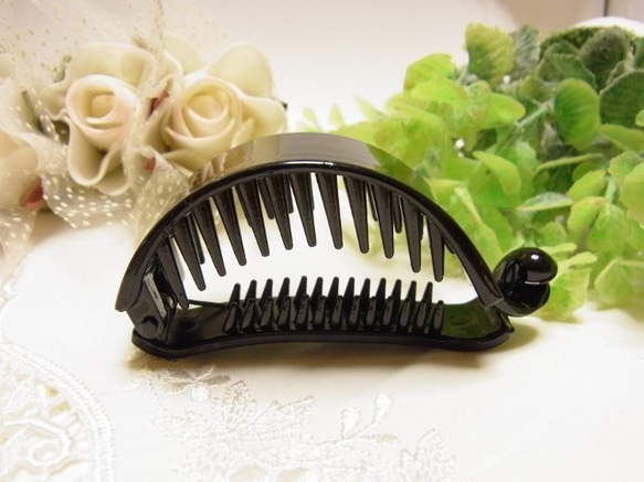 ヘアーアクセサリー用　クリップ アーチ型 バナナクリップ　デコ用パーツ　新サイズ 2枚目の画像