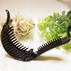 ヘアーアクセサリー用　クリップ アーチ型 バナナクリップ　デコ用パーツ　新サイズ 3枚目の画像
