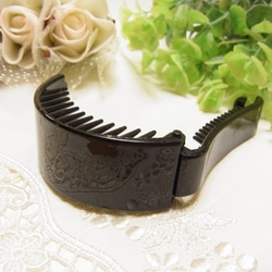 ヘアーアクセサリー用　クリップ アーチ型 バナナクリップ　デコ用パーツ　新サイズ 4枚目の画像