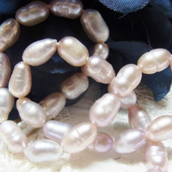 淡水パール ビーズ　ボールピン 加工パーツ　天然石　ラベンダー 4枚目の画像