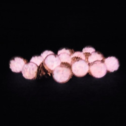 ガラスドーム１０ミリ　夜光砂 加工パーツ　ピンク 4枚目の画像