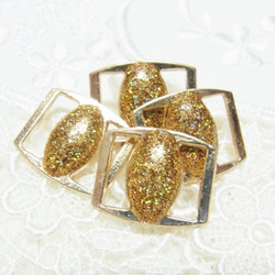 Rie　箔押しリボン　センターパーツ Rie様専用 箔押しリボン センターパーツ