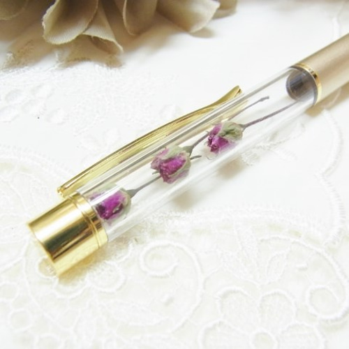 アロマストーン&ハーバリウムボールペンミニ薔薇 アロマストーン&ハーバリウムボールペンミニ薔薇