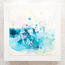 絵画★原画（1点限り）『波のしぶき／海』（アクリル水彩画 2022年7月21日） d082ba6155e571f3c75eab2a8b3100