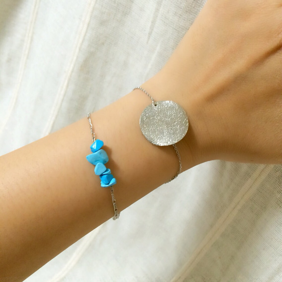 round plate bracelet* 2枚目の画像