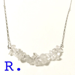 clear stone necklace* 1枚目の画像