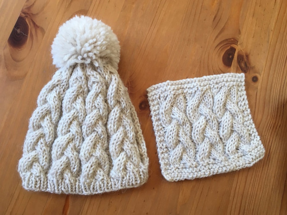 ★受注制作★ティーコゼ―＆マット〈オートミール〉 3枚目の画像