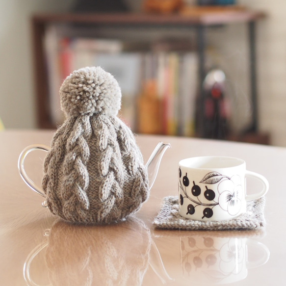 ★受注制作★ティーコゼ―＆マット〈セサミ〉 1枚目の画像