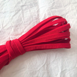 平ゴム【レッド １０M 】マスクゴム 巾5㎜ 送料無料 高品質 カラー 赤 3枚目の画像
