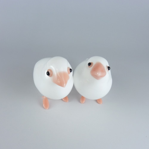 ガラス製白い鳥の彫刻 0_aad51d35da5bc506d6fcd2f25255