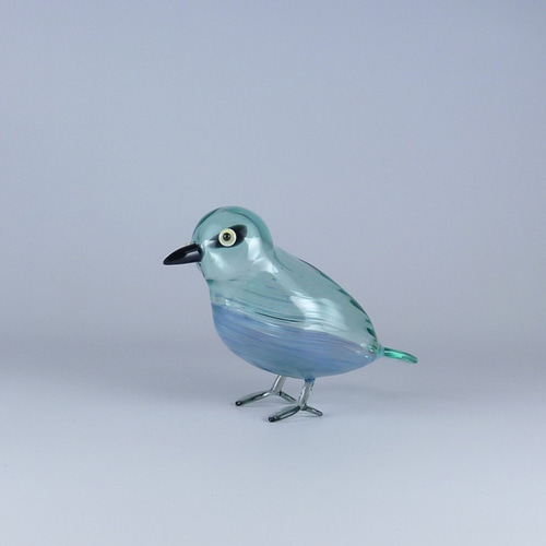 ガラス工芸 馬と騎手 ソリを操るオブジェ インテリア置物 ガラス細工