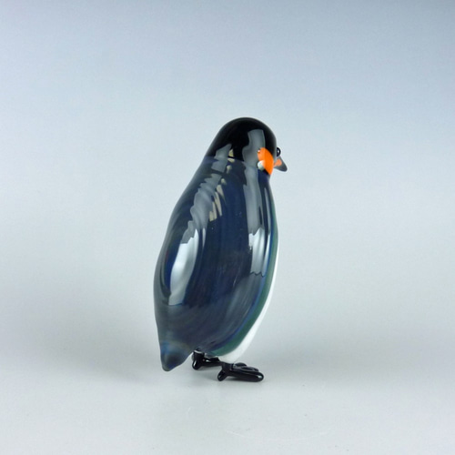キングペンギン 中空ガラスの動物置物 ガラス細工 オブジェ その他置物