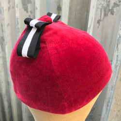 復刻 1937年型 婦人用帽子 貫八別珍 1930s モダンガール モガ 戦前 昭和初期 レトロ 洋装 着物、和装にも 1枚目の画像