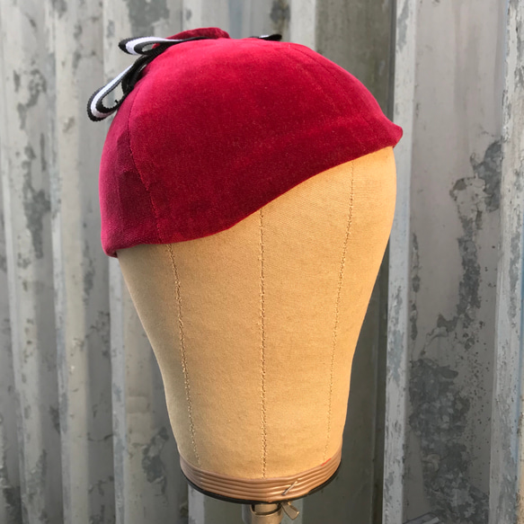 復刻 1937年型 婦人用帽子 貫八別珍 1930s モダンガール モガ 戦前 昭和初期 レトロ 洋装 着物、和装にも 2枚目の画像