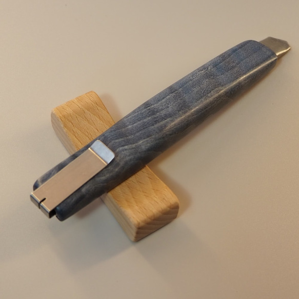 木のカッターナイフ　☆トチの木　スタビライズドウッドタイプ　210121-11 1枚目の画像