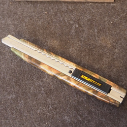 木のカッターナイフ　☆スタビライズドウッドタイプ　210227-01 トウカエデ 2枚目の画像