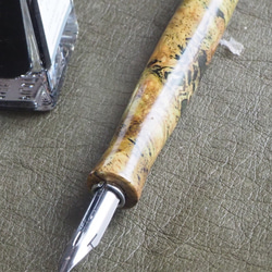 つけペン用木軸　☆カエデ　スタビライズドウッドタイプ　210317-02 2枚目の画像