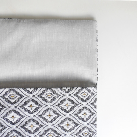 オリエンタル織りクラッチバッグ〜gray〜 4枚目の画像