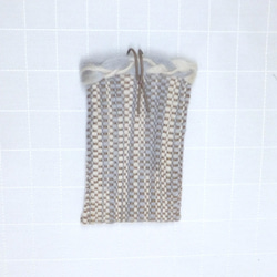 手織りスマホケース（グレー） 2枚目の画像