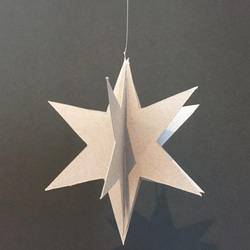 ✳︎星  5個 シャビーなグレー✳︎  立体ペーパークラフト 3枚目の画像