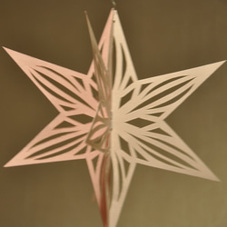 ✳︎星✳︎ 3個 warm 立体ペーパークラフト 3枚目の画像