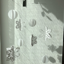 ✳︎雪のモビール2018✳︎  立体ペーパークラフト 4枚目の画像