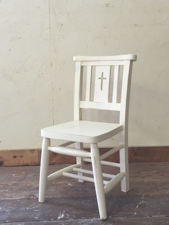 アンティークチェア　ホワイト アンティークチェア.White5 フランスアンティーク家具 小椅子