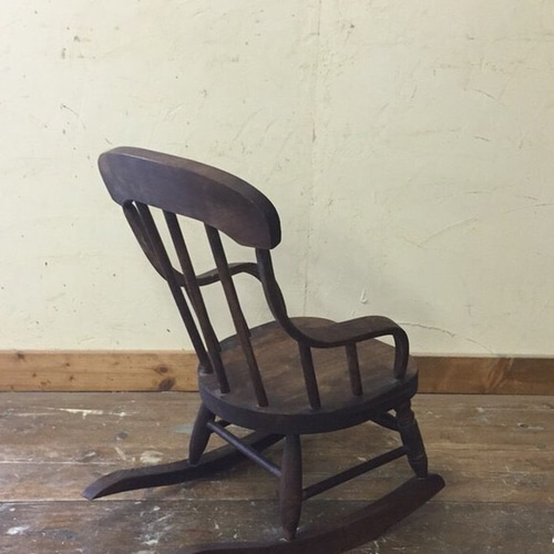 チャイルド ロッキングチェア ダークブラウン 椅子（チェアー