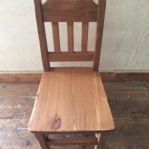 アンティーク風ブラウン チャイルドチェア 椅子（チェアー）・スツール