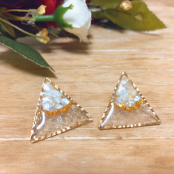 まんちさまオーダー＊白蛇玉入りブレスレット／白蛇抜け殻入りピアス まんちさまオーダー＊白蛇玉入りブレスレット／白蛇抜け殻入り