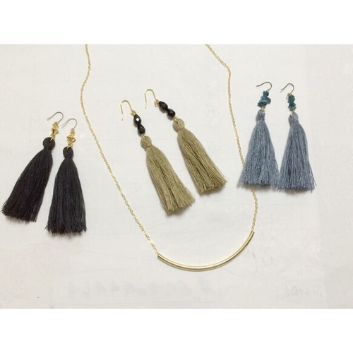 再再.....販!!!!フリンジタッセルピアスイヤリング)☆ ピアス（その他 