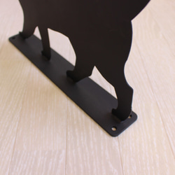 黒猫 シルエット ステンレス アイアン ガーデンサイン ウォールデコレーション 外構 オブジェ 5枚目の画像