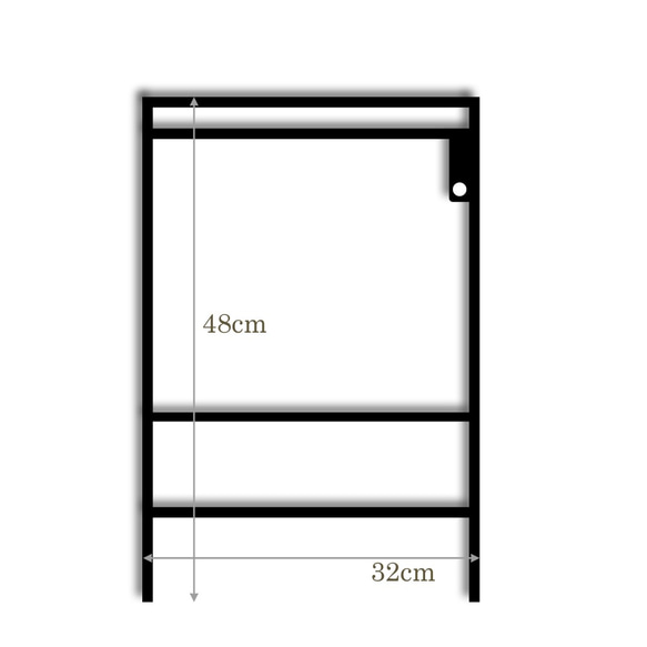 追加鉄脚 H48 ハイエンドモデル アイアンラック アイアンレッグ アイアンシェルフ キャンプ 1枚目の画像