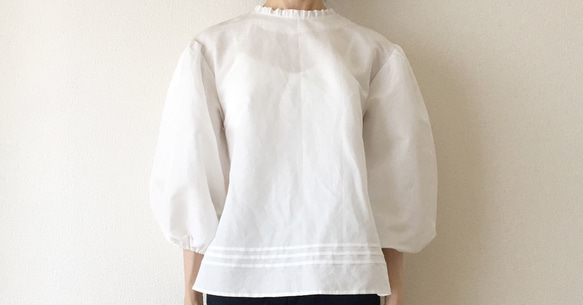 Camille-blouse,white 7枚目の画像