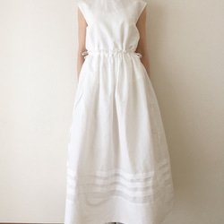 Camille-nosleeve blouse,white 10枚目の画像