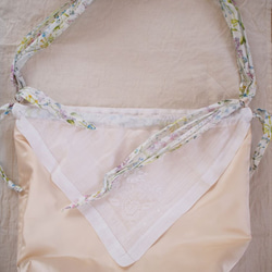 flower ribon pouch (pink) 3枚目の画像