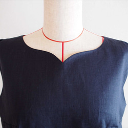 tulip tunic -navy- 4枚目の画像