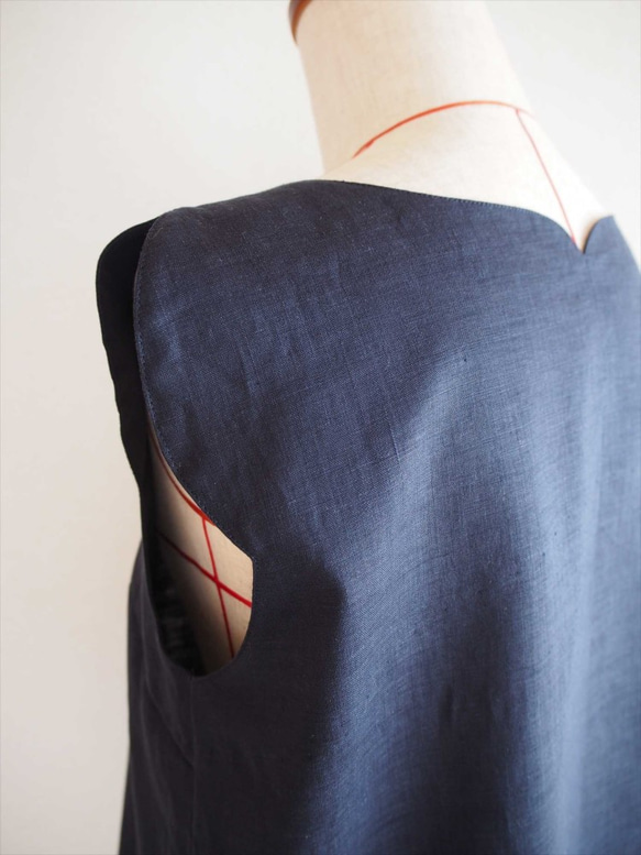 tulip tunic -navy- 7枚目の画像