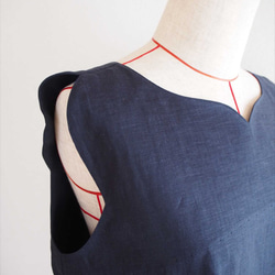 tulip tunic -navy- 8枚目の画像