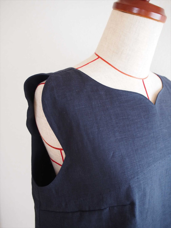 tulip tunic -navy- 8枚目の画像